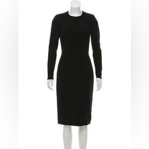 MICHAEL KORS Collection Crepe Wool Pencil Column Midi Dress Size 6 $1850 Retail
